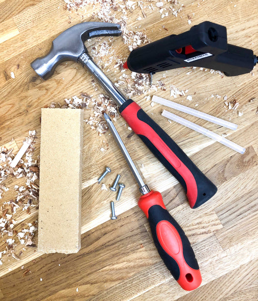 Mini Maker Tool Set - Starter tool kit for kids to build Ash & Co MAKES wood craft kits - real tools for kids - start your maker journey