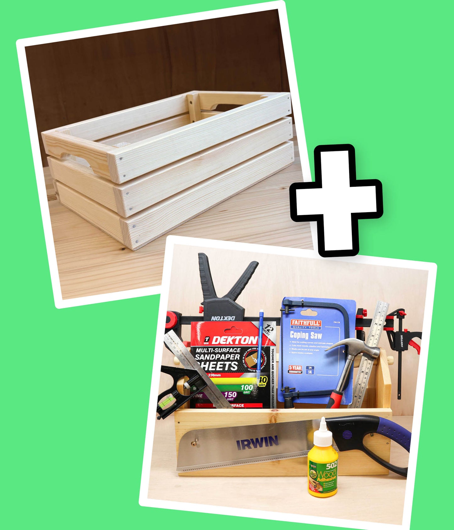 Beginners Woodwork Project Kit – Build an Apple Crate