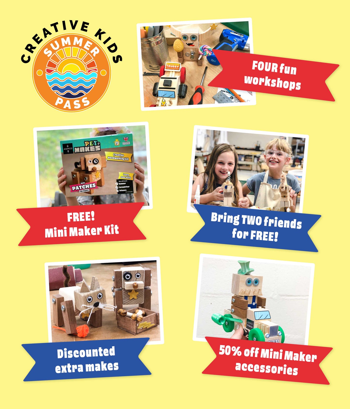 Creative Kids Summer Pass - SAVE £50!