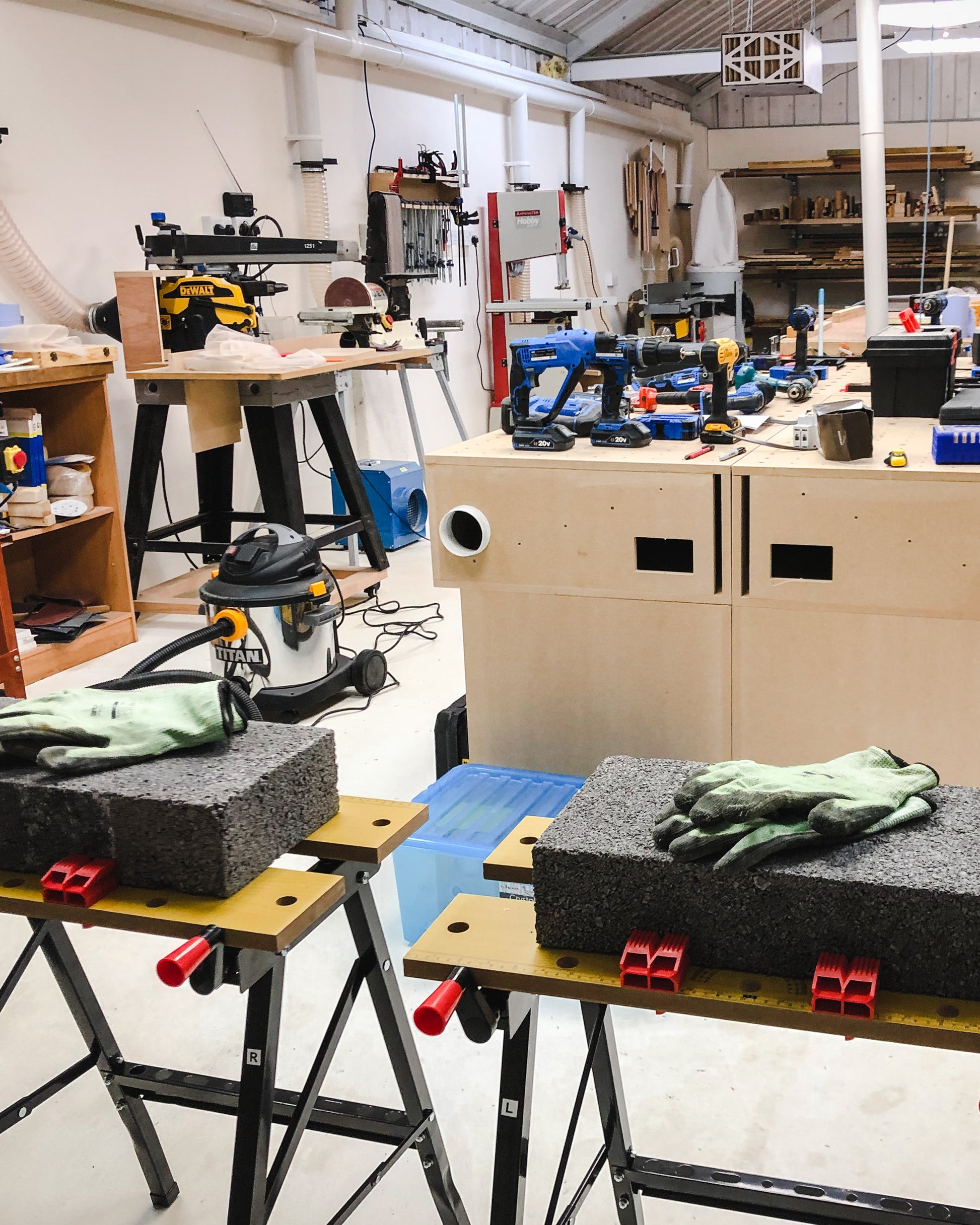 Practice drilling into concrete, brick and wood in an Ash & Co. DIY workshop