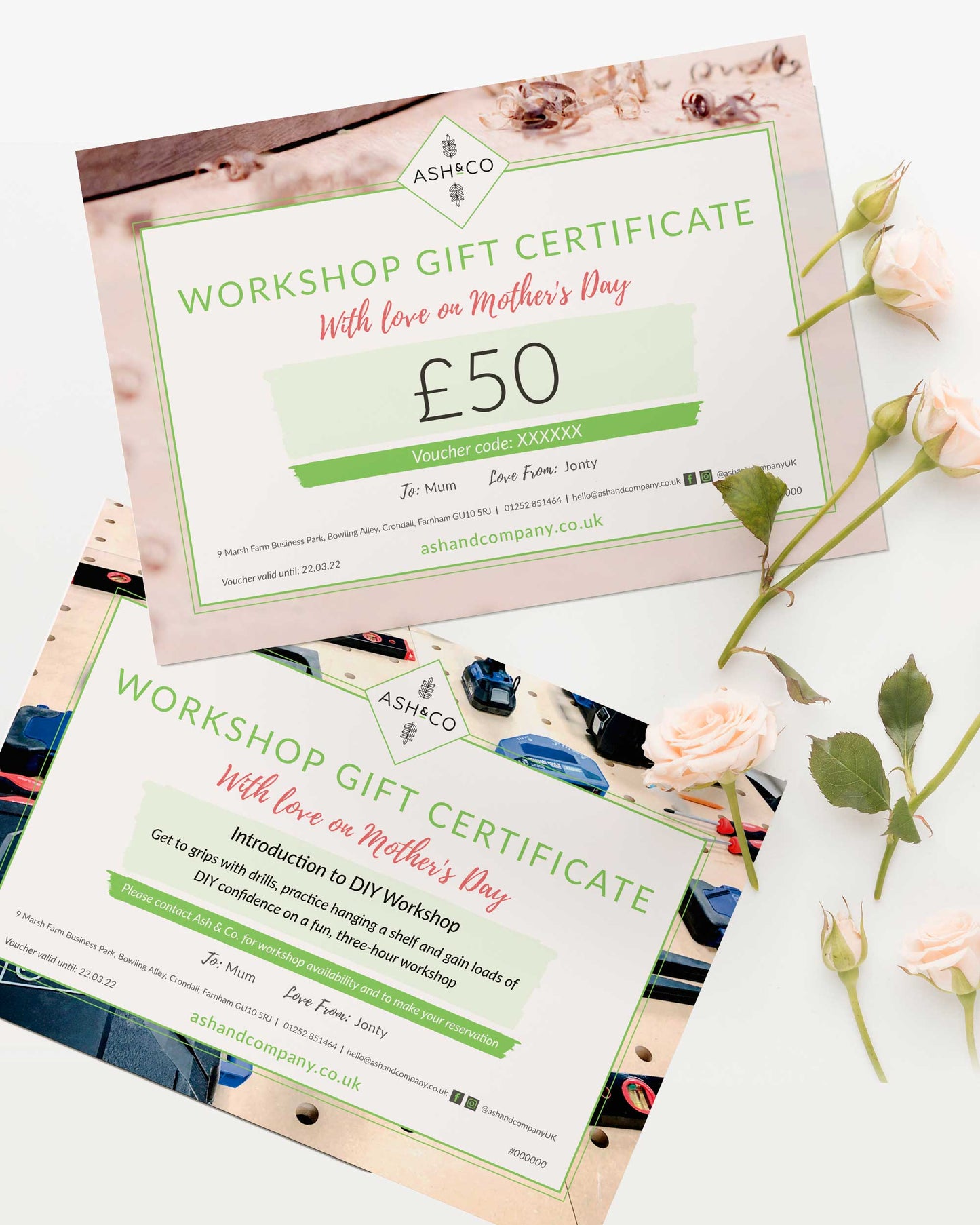 Gift Voucher - with Free Personalised Printable Gift Certificate