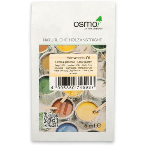 Osmo Intensive Wood Wax Finish 5ml Sachet Sample - Various Colours