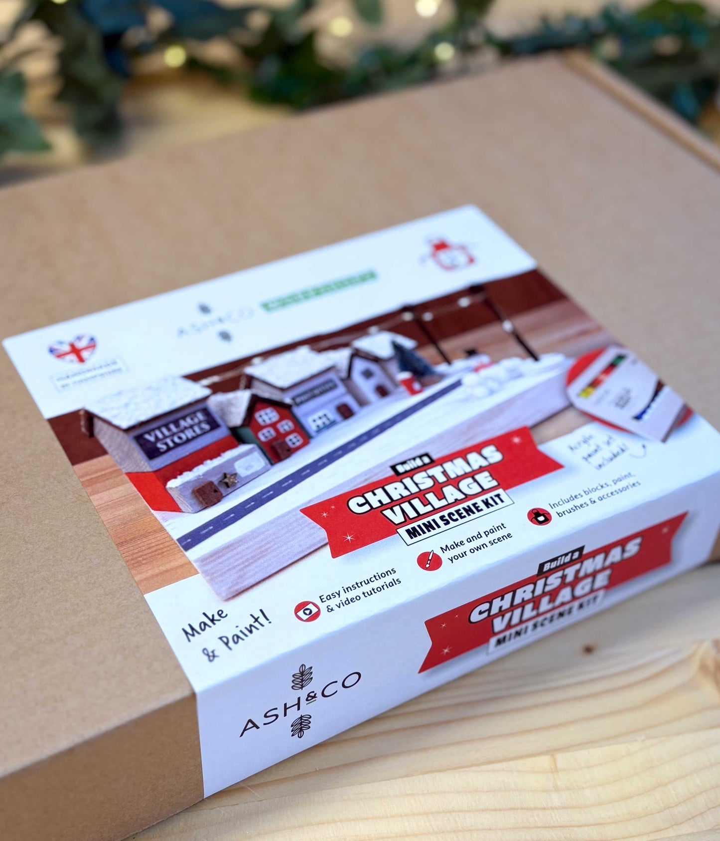 Make a Mini Christmas Village Scene