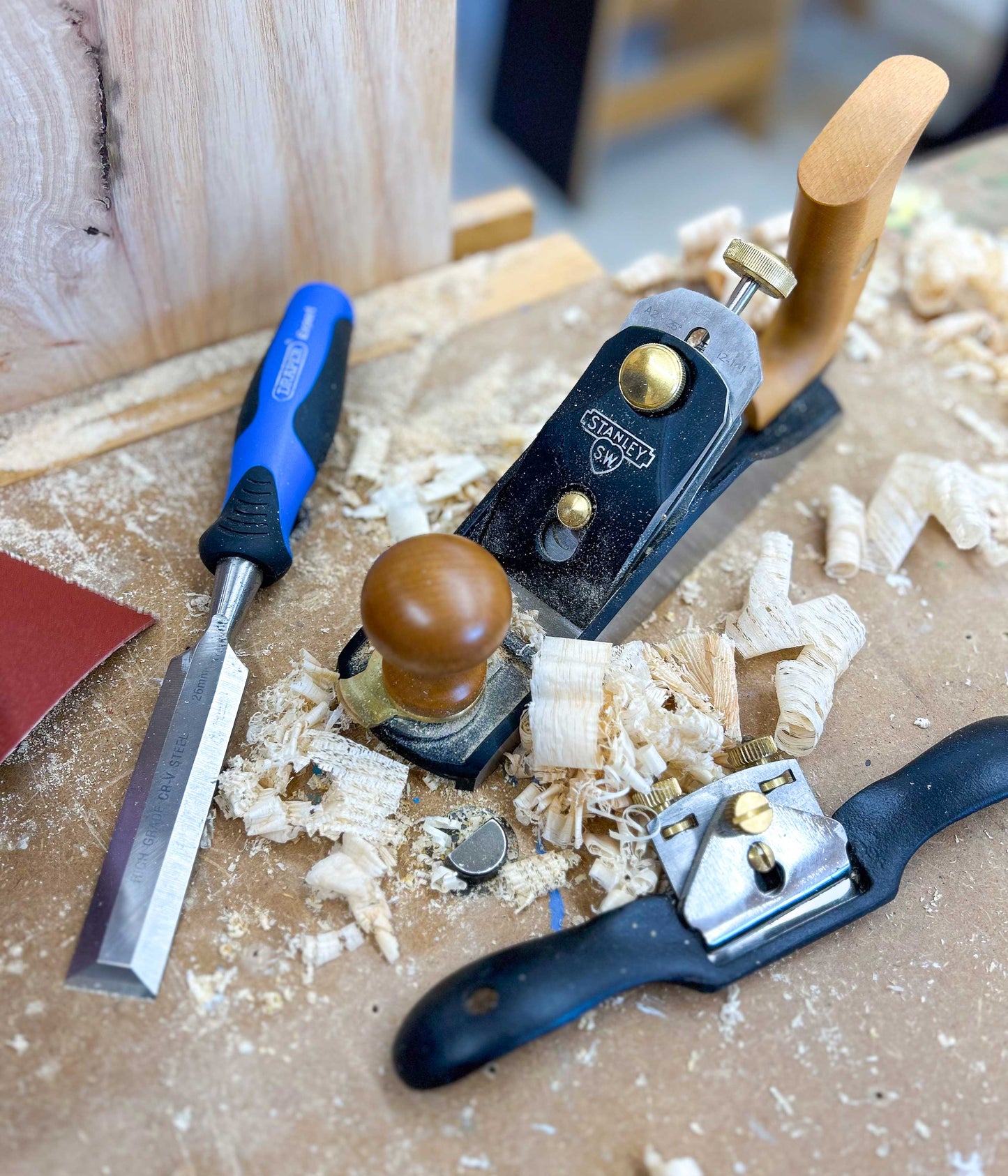 Discover how to use a range of woodworking hand tools at an Ash and Co Workshops beginners woodwork class.