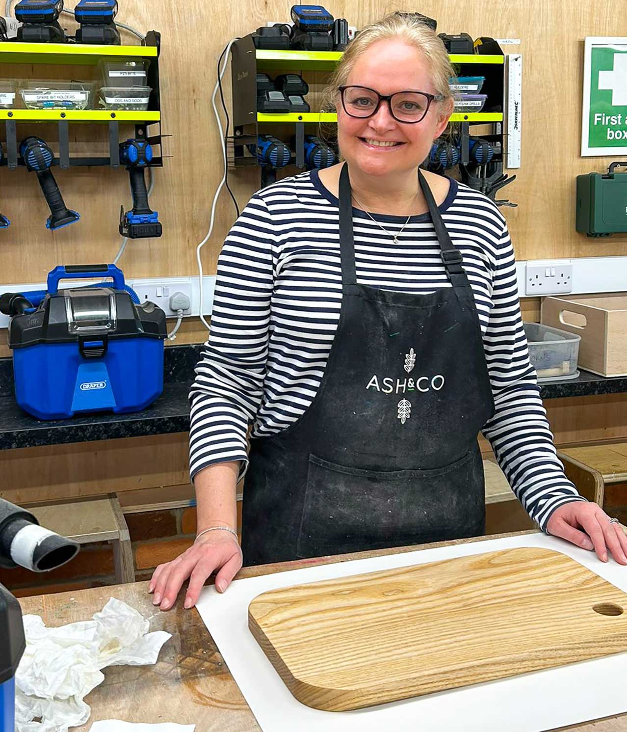 Enjoy a beginners woodworking class at Ash & Co Workshops in Hampshire.