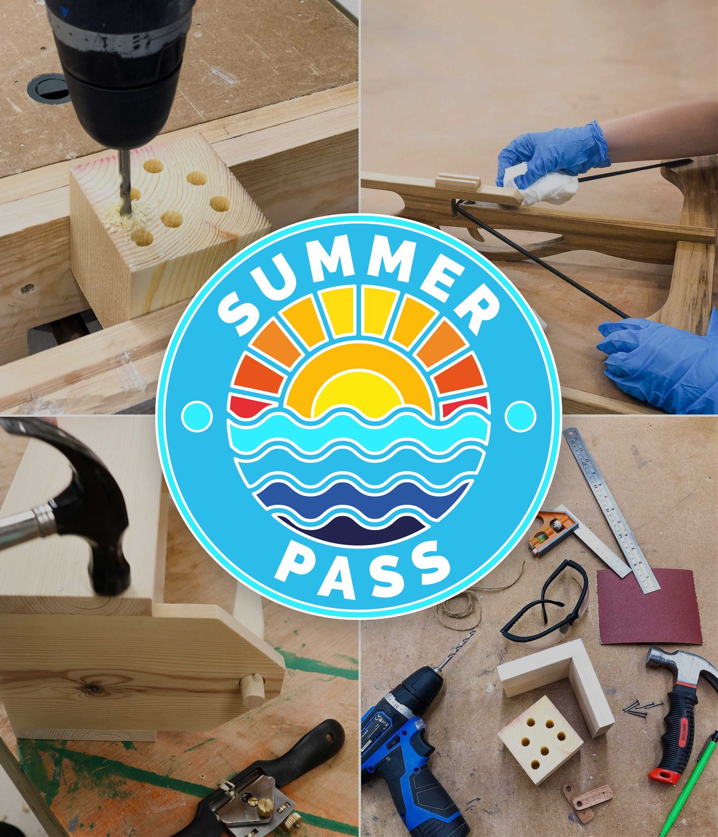 Junior Woodworker Summer Pass + FREE Tool Kit!