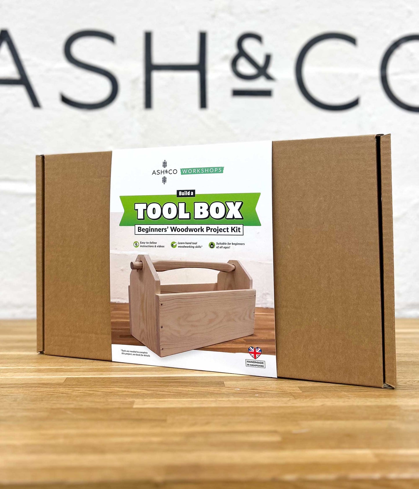 Beginners Woodwork Project Kit – Build a Wooden Tool Box