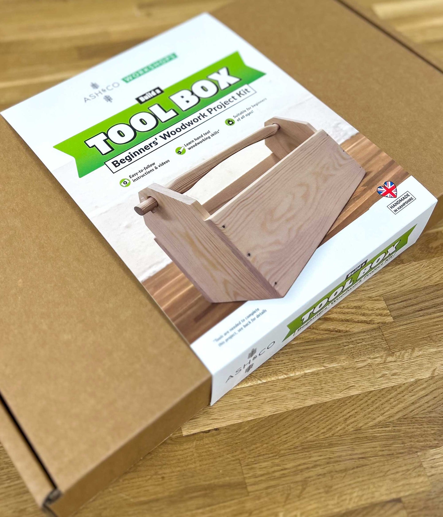 Beginners Woodwork Project Kit – Build a Wooden Tool Box