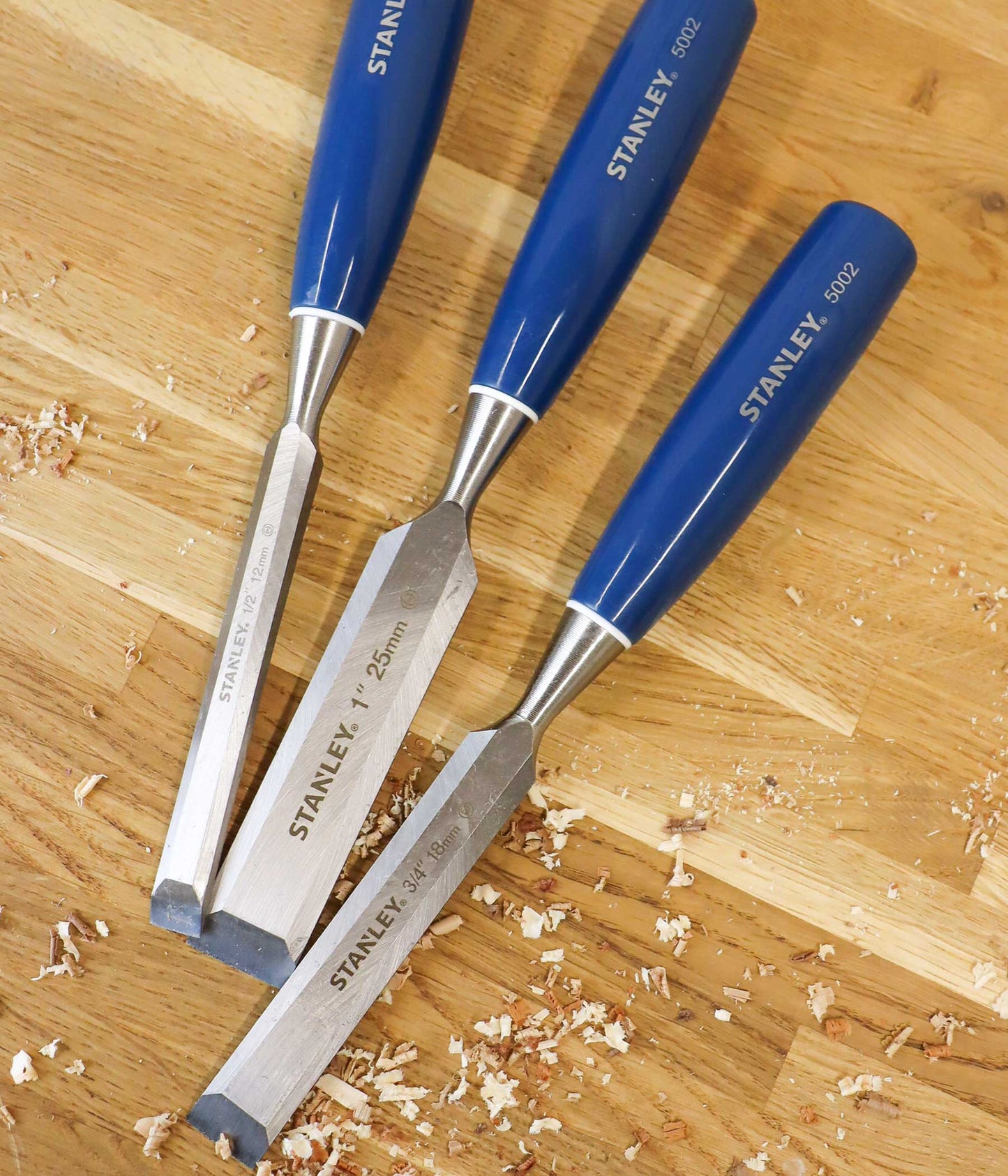 Learn how to use chisels with this set of three Stanley chisels in the Ash & Co Ultimate Beginners Woodworking Tool Set - Stage Two