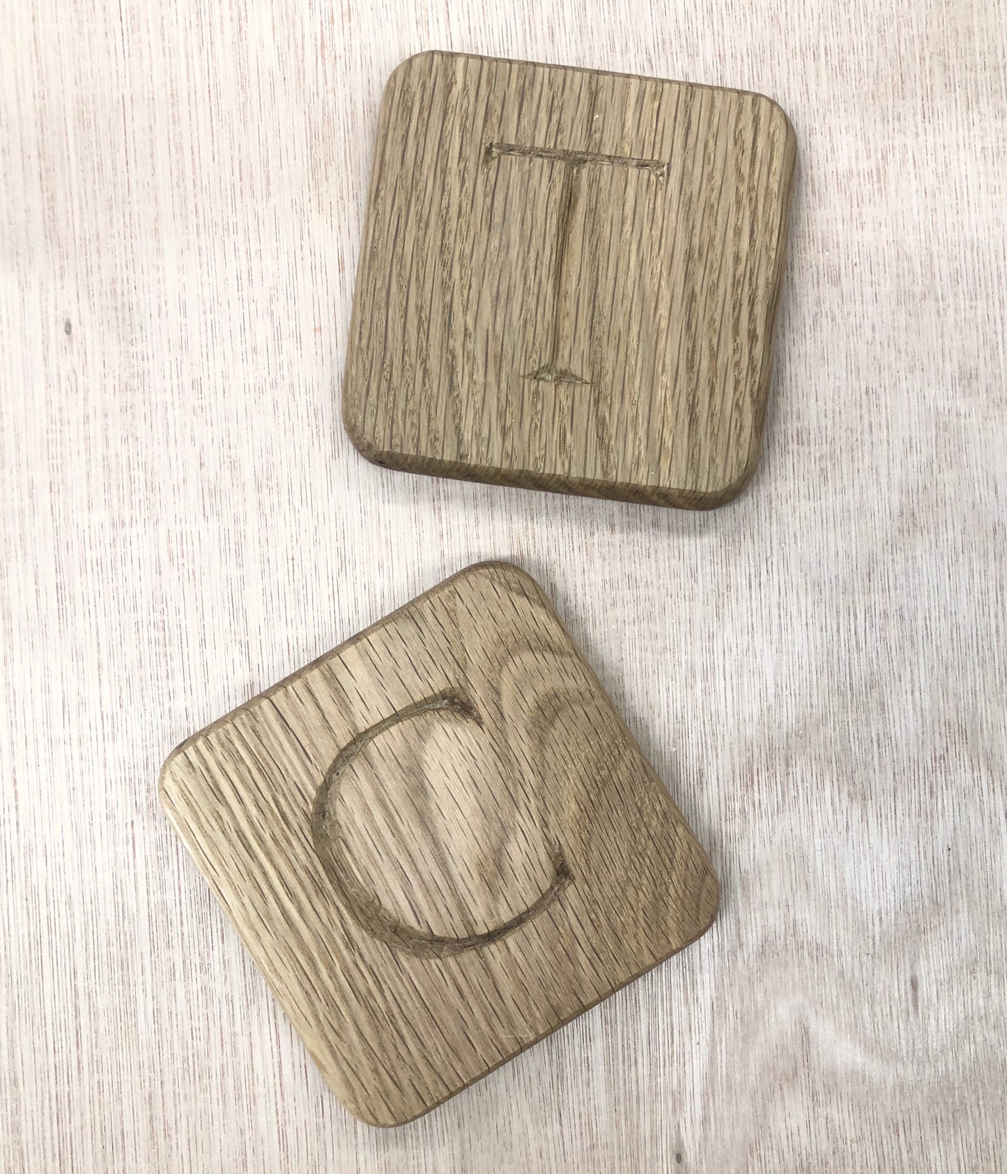 Carve a Personalised Oak Coaster - 2 person course