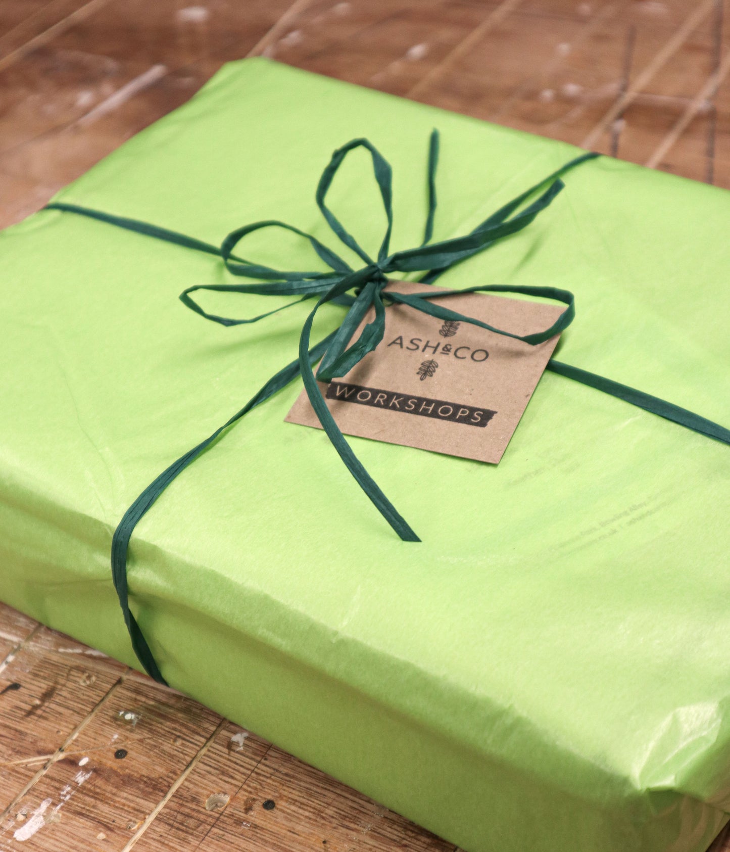 Eco gift wrapping option for all your mini-maker kits from Ash & Co. Workshops